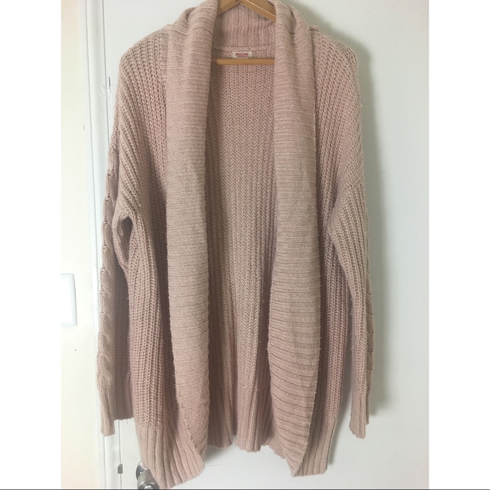 Mossimo Blush Pink Chunky Knit Cardigan